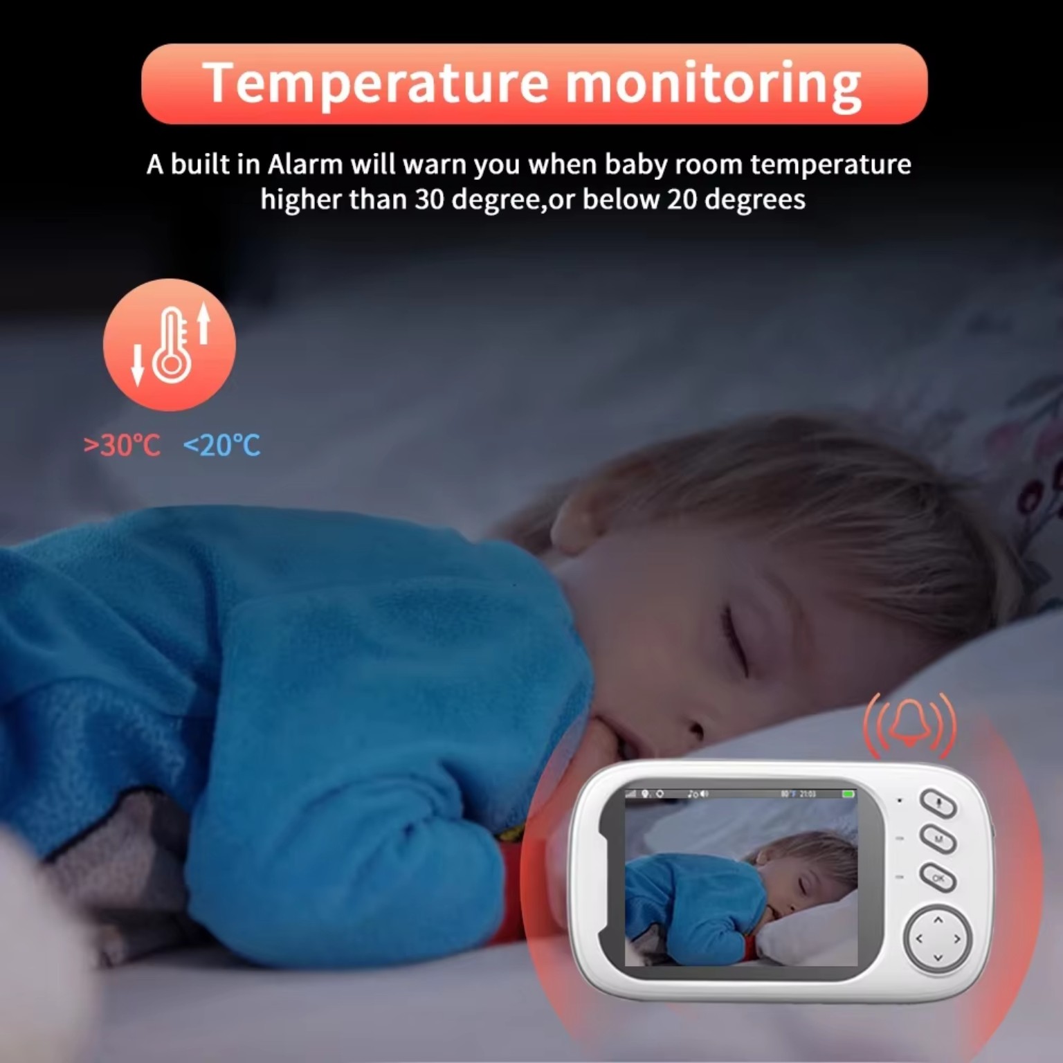 Cdycam baby monitor temperature monitoring