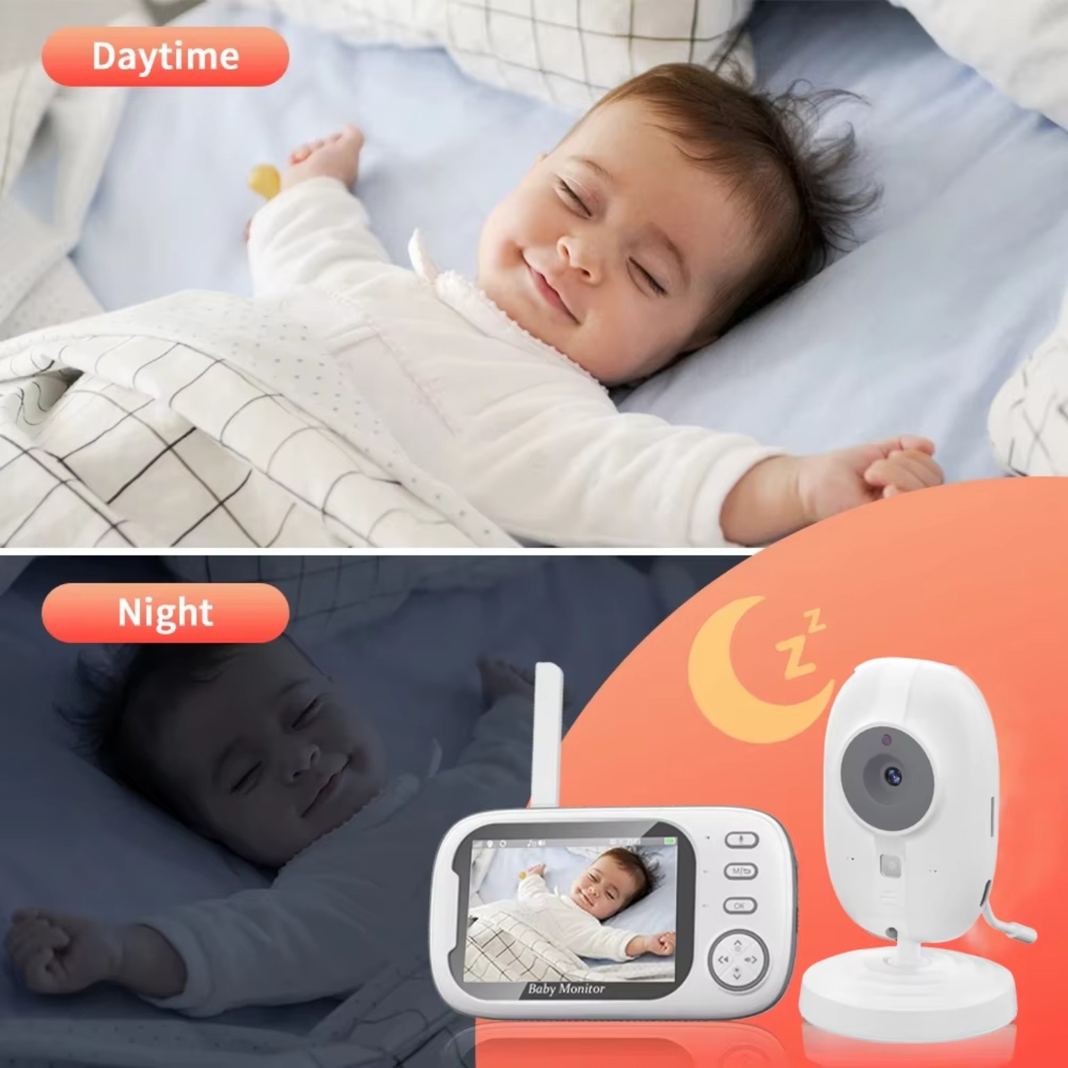 Cdycam baby monitor daytime and night vision