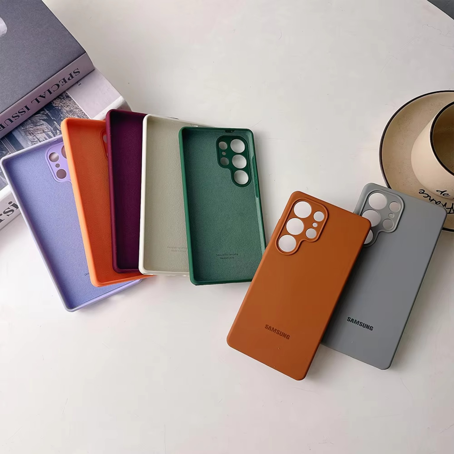 Samsung silicone cases back view