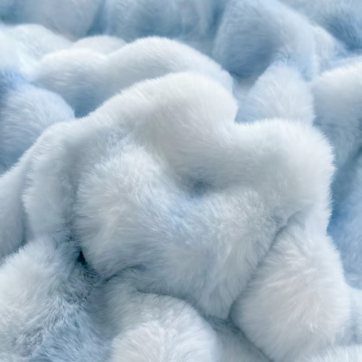 Plush fleece bedding set on bed