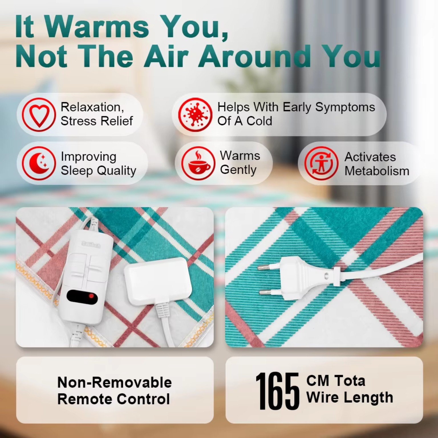 Electric blanket controller and power connection
