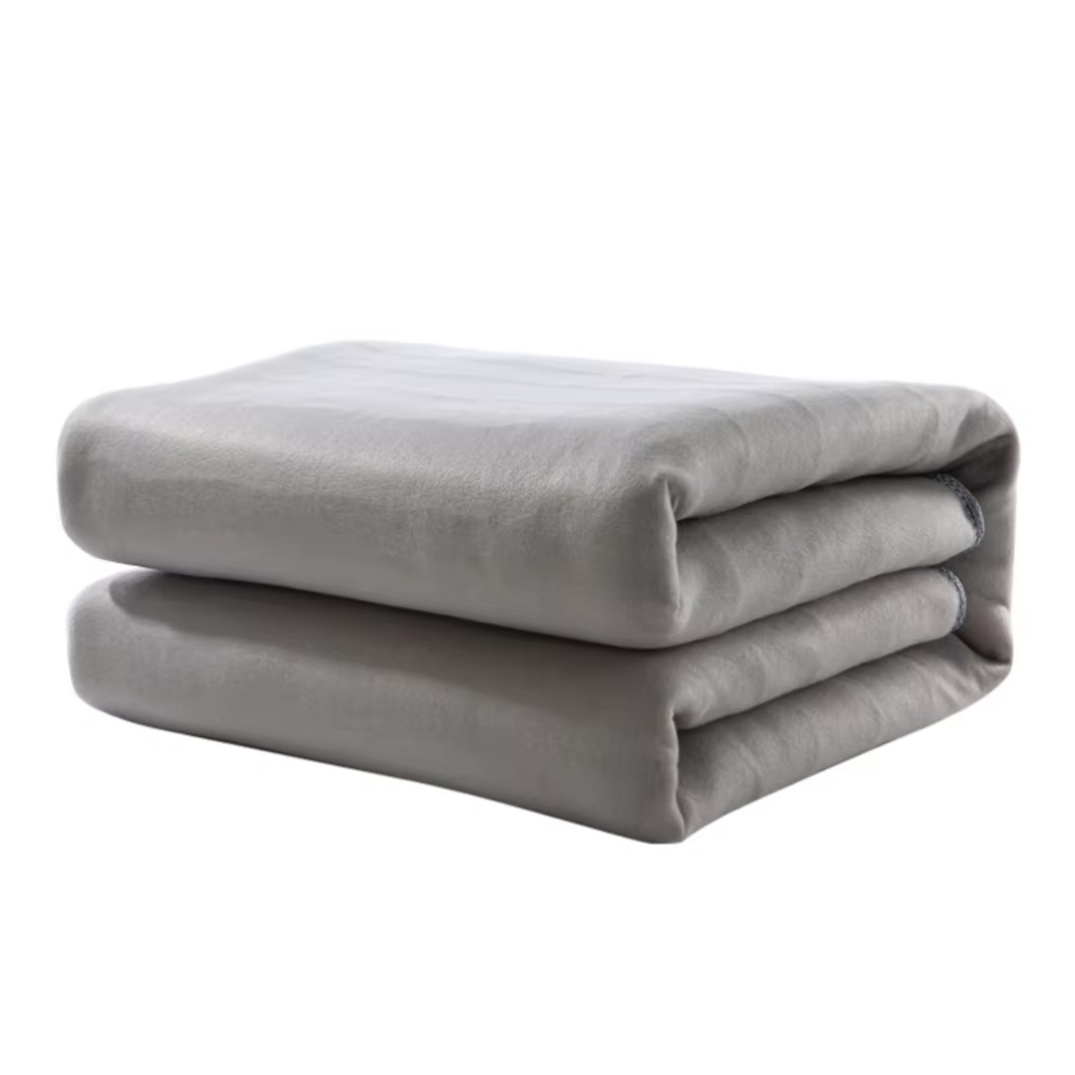 Grey folded electric blanket