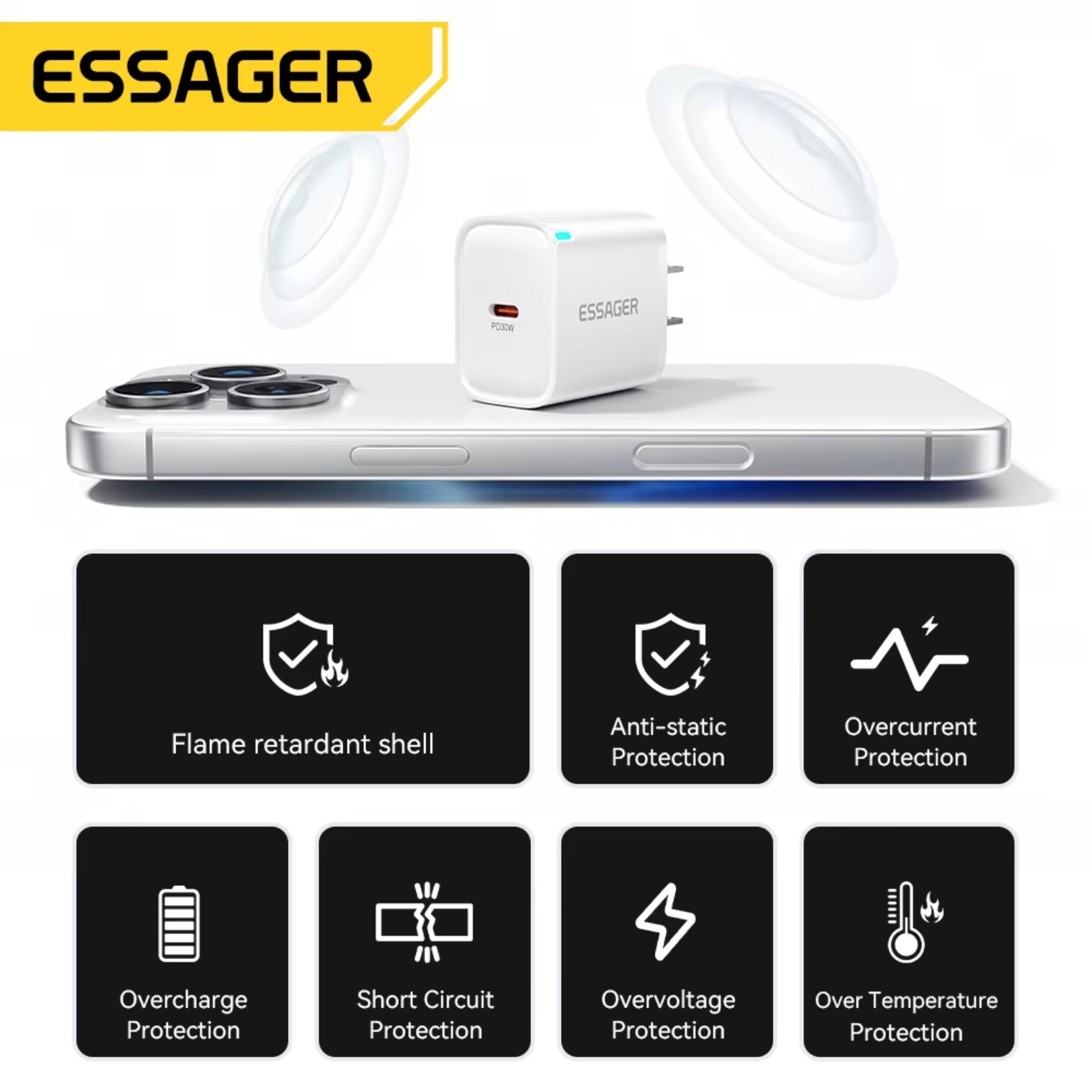Essager charger protection features