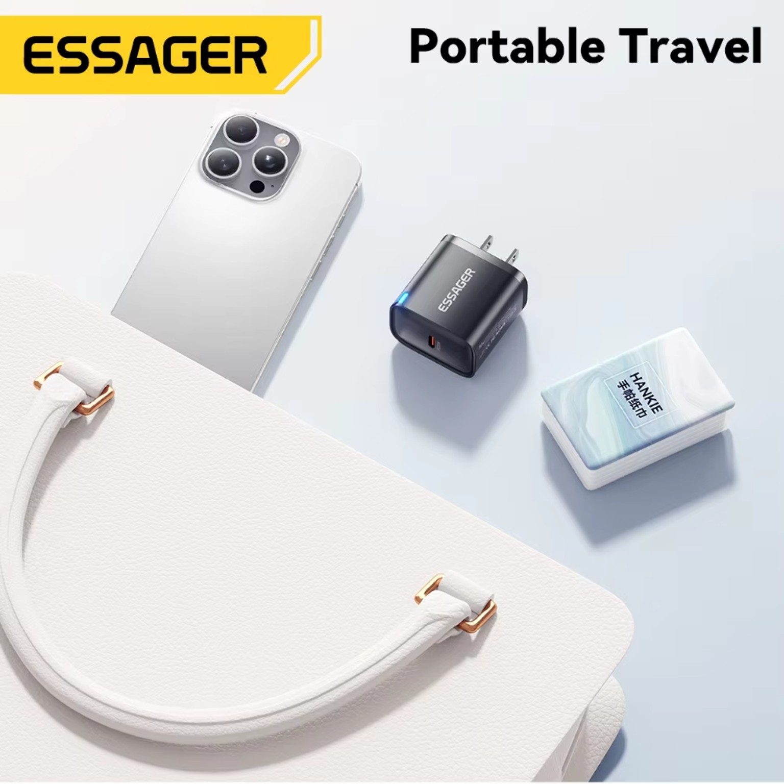 Essager 30W charger portable travel use