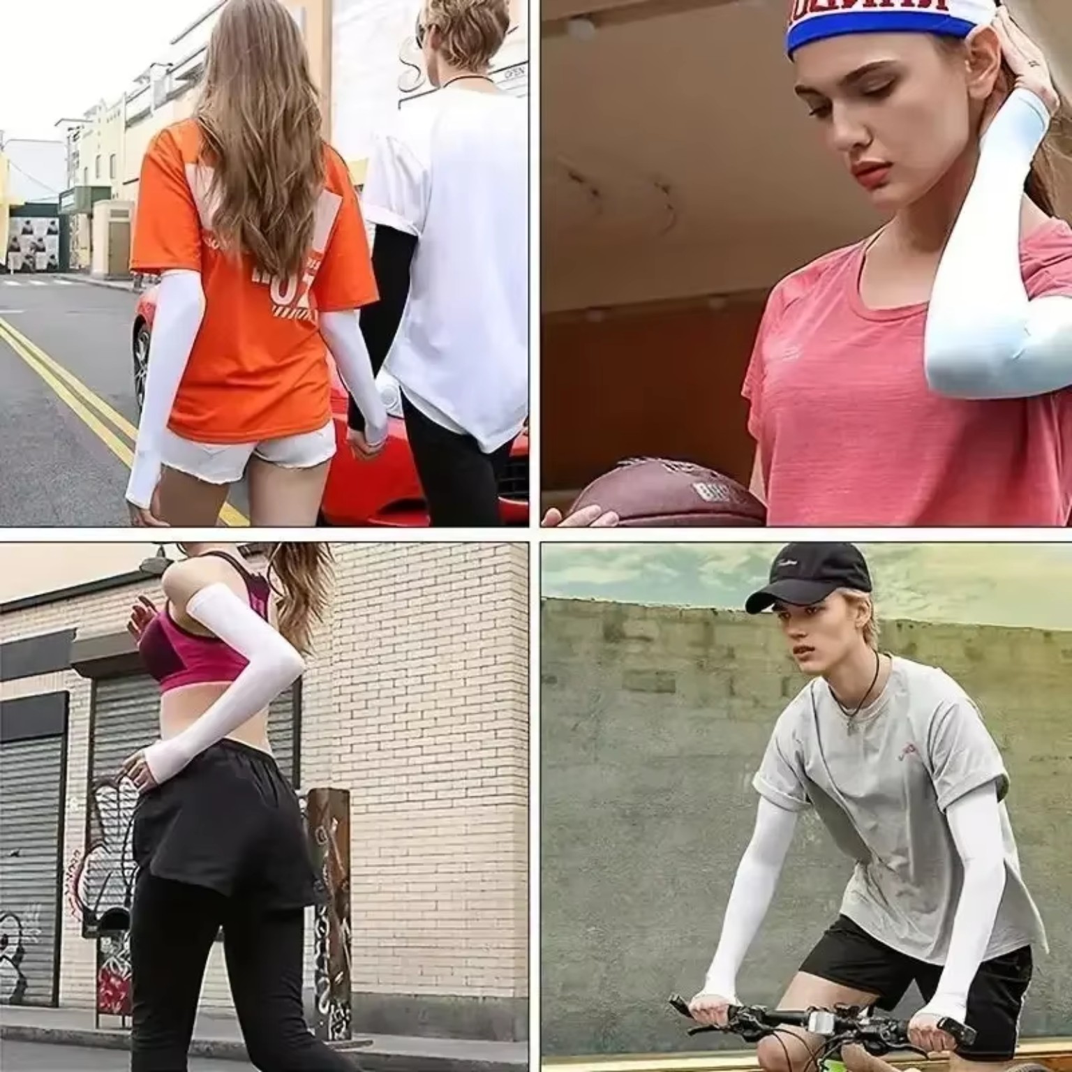 Sun protection outdoor use of cooling arm sleeves