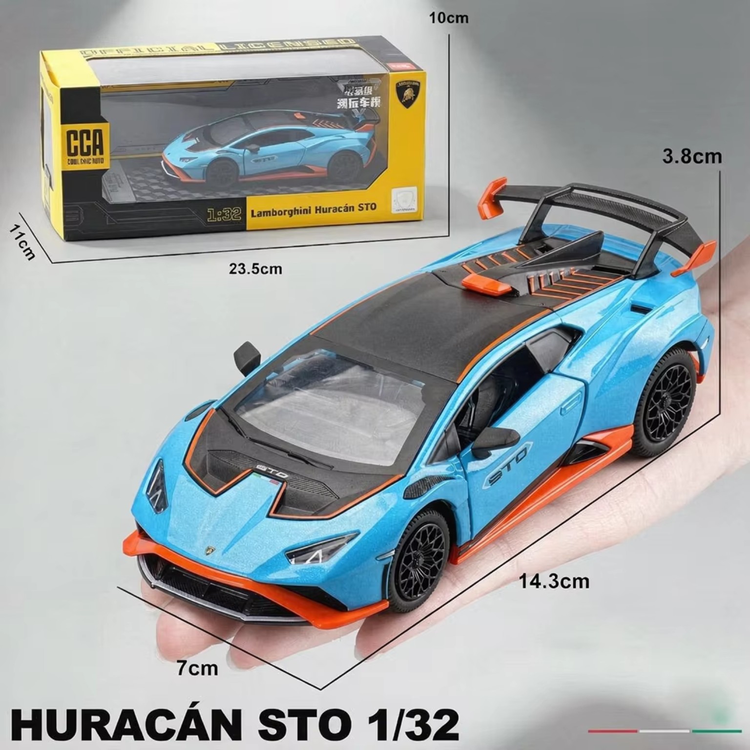 CCA 1:32 Lamborghini Huracan STO diecast model car