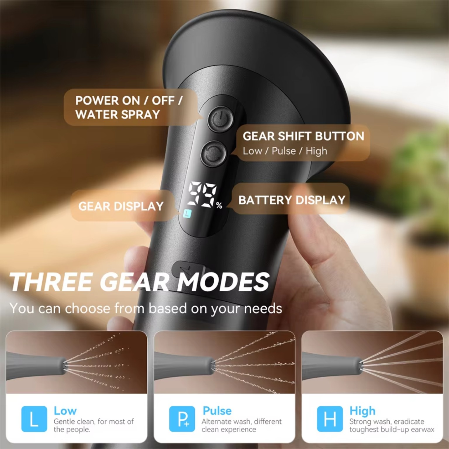 Ear cleaner three gear modes